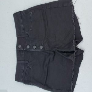 Old Navy Sz 6 High Rise Secret Slim Pockets Shorts Button Fly Stretch Cutoff